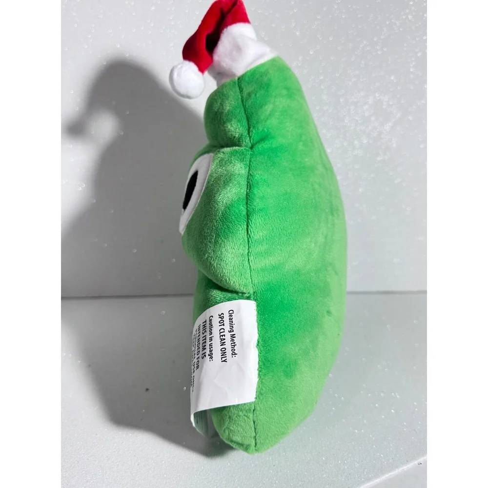 MSA Trading Green Christmas Emoji Plush Pillow Santa Hat Holiday Decor 3226